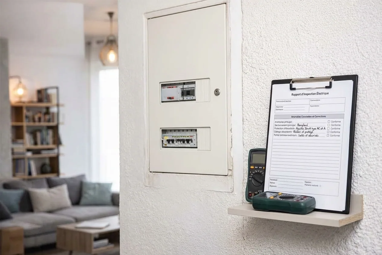Électricien à Montreuil — après (chantier 1)